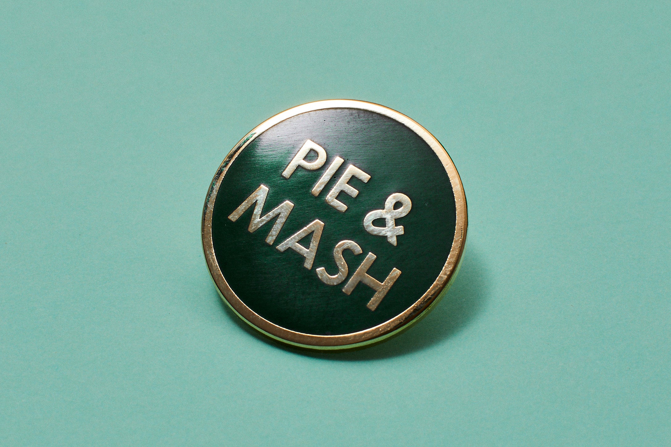 Pie & Mash Enamel Pin Badges