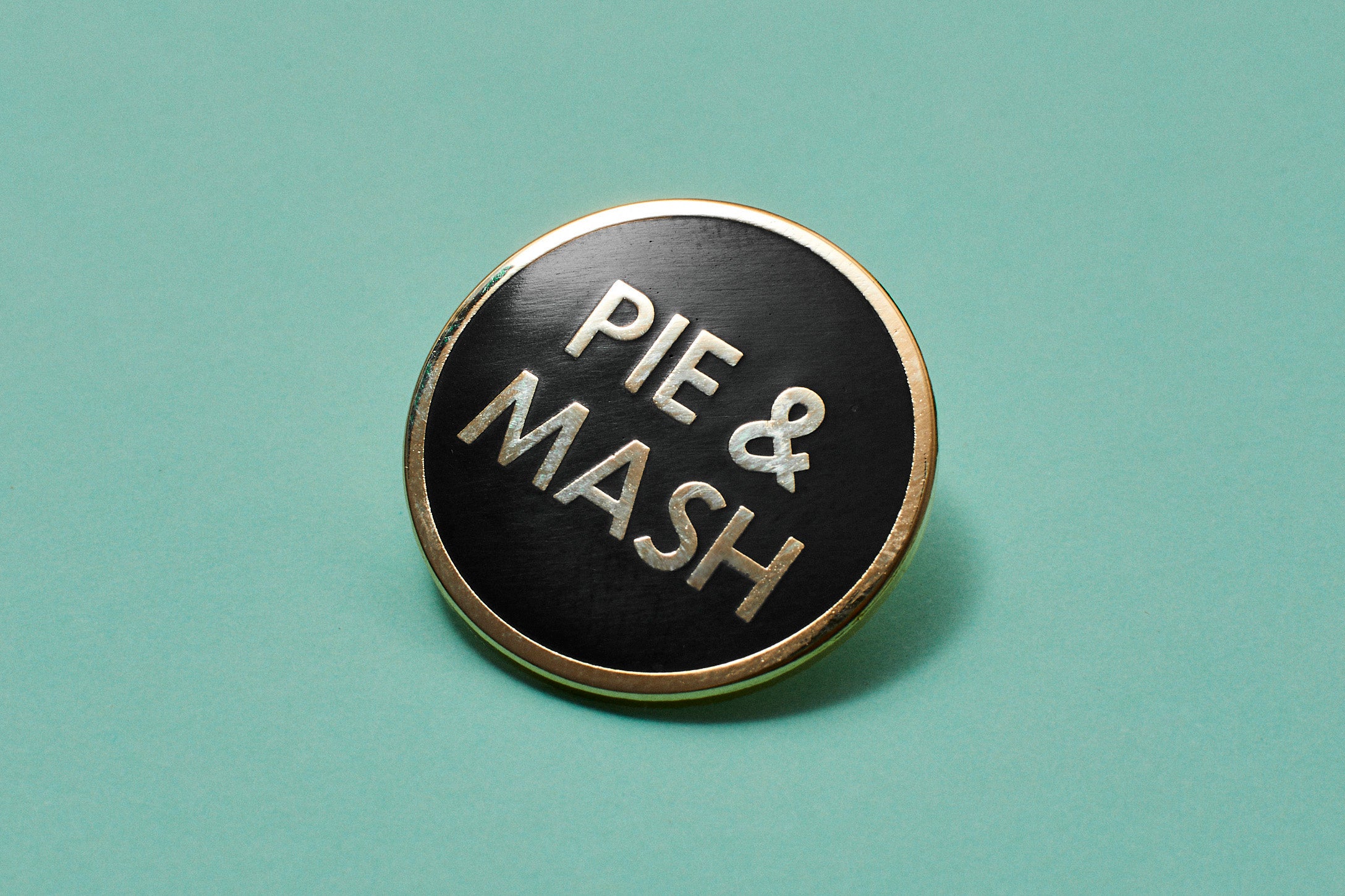 Pie & Mash Enamel Pin Badges